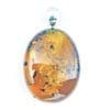 Large Hand-Crafted Cognac Amber Set In Sterling Silver Pendant