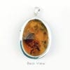 Large Hand-Crafted Cognac Amber Set In Sterling Silver Pendant - Image 5