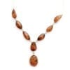 cognac amber necklace