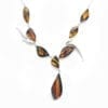 8-Stone Natural Cognac Amber One-Of-A-Kind Y-Necklace - Image 2