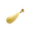 Hand-crafted Natural Butterscotch Amber Set In Vermeil Pendant - Image 2
