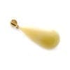 Hand-crafted Natural Butterscotch Amber Set In Vermeil Pendant - Image 3