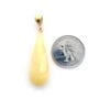 Hand-crafted Natural Butterscotch Amber Set In Vermeil Pendant - Image 4