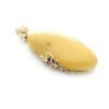 Hand-crafted Natural Butterscotch Amber Set In Vermeil Pendant - Image 2