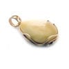 Hand-crafted Natural Butterscotch Amber Set In Vermeil Pendant - Image 3