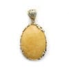 Hand-crafted Natural Butterscotch Amber Set In Vermeil Pendant - Image 4