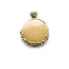 Hand-crafted Natural Butterscotch Amber Set In Vermeil Pendant - Image 3